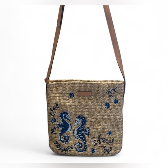 Rare Vera Bradley Limited Natural Sea Life Collection Crossbody - Picture 1 of 16